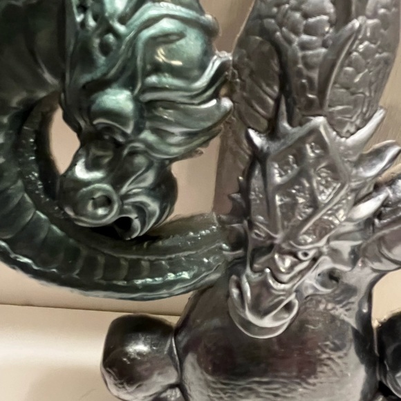 Handmade Resin 3 Headed Dragon - Picture 3 of 4